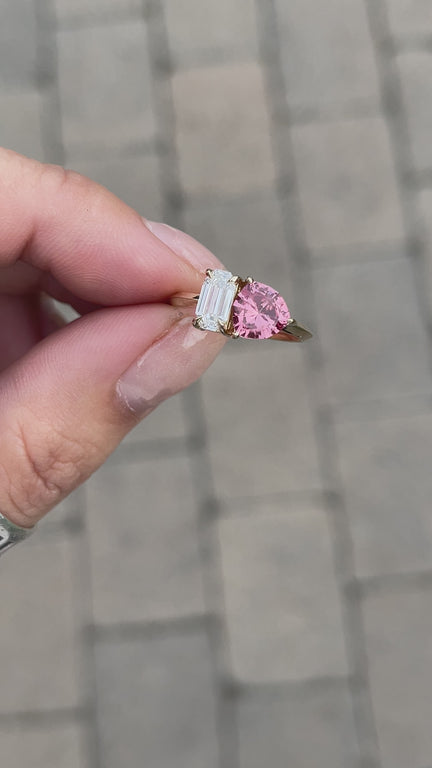 Toi et Moi Custom Engagement Ring