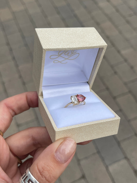 Toi et Moi Custom Engagement Ring